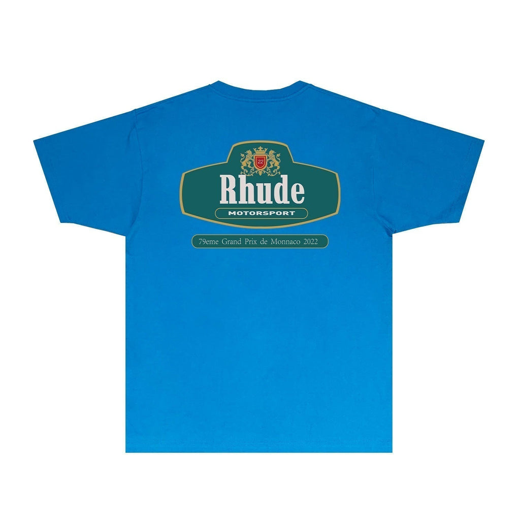 Rhude T-shirts Printed Trendy Pure Cotton