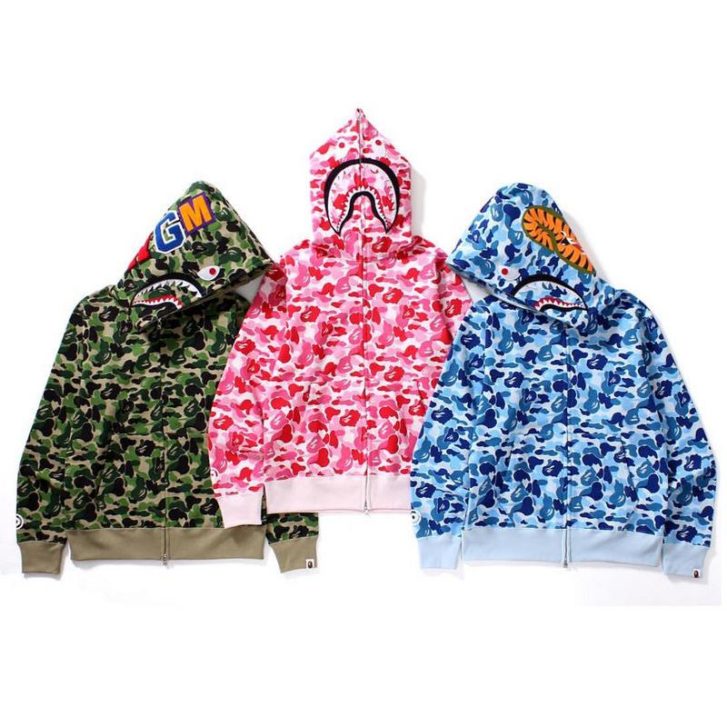 Bathing Ape Hoodie Spring and Autumn Zipper Hoodie Sweater
