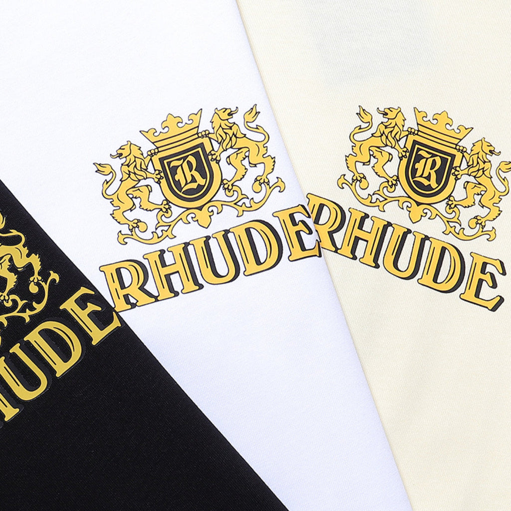 Rhude T-shirt Wheat Ear Badge Short Sleeve T-shirt
