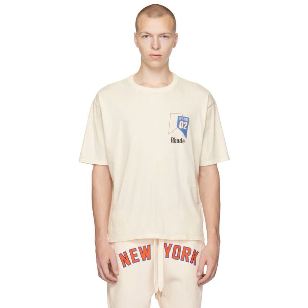 Rhude T-shirt Micro Track Letter Print Short Sleeve T-shirt