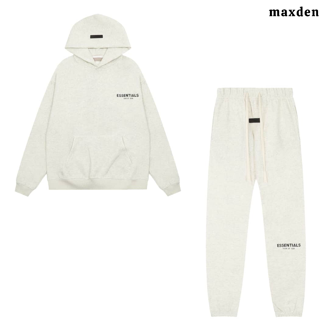 ESSENTIALS Printed Hoodie + FREE TRACKPANTS