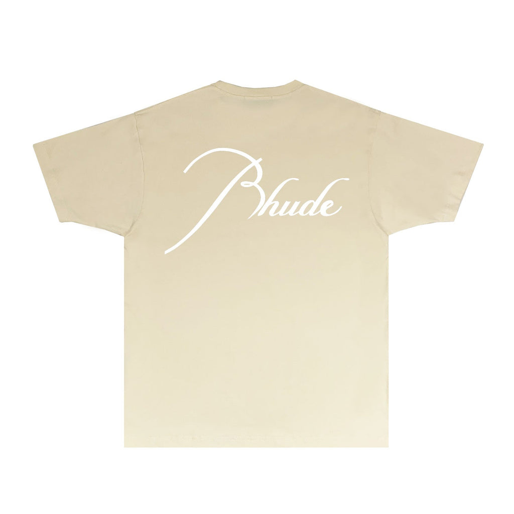 Rhude T-shirts Printed Trendy Pure Cotton