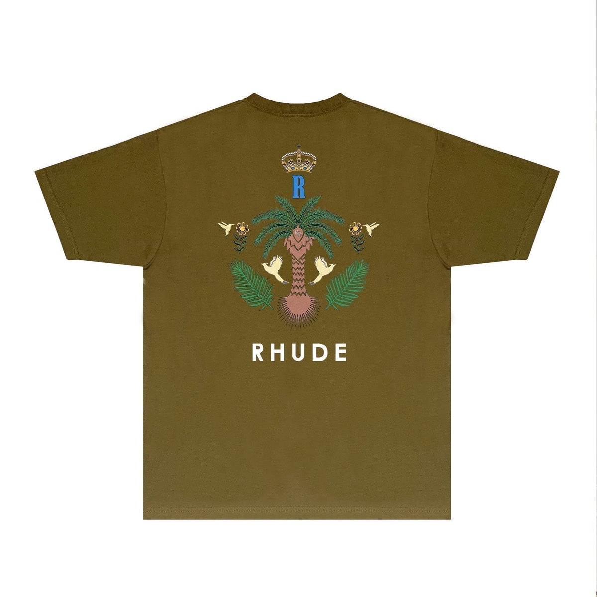 Rhude T-shirts Printed Trendy Pure Cotton