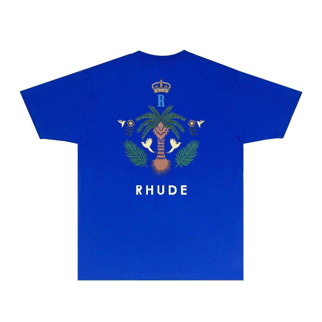 Rhude T-shirts Printed Trendy Pure Cotton