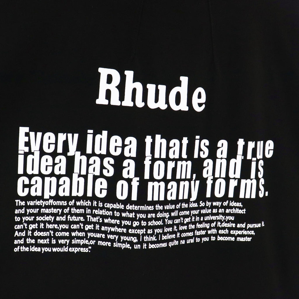 Rhude T-shirt Alphabet Slogan Printed Short Sleeve T-shirt