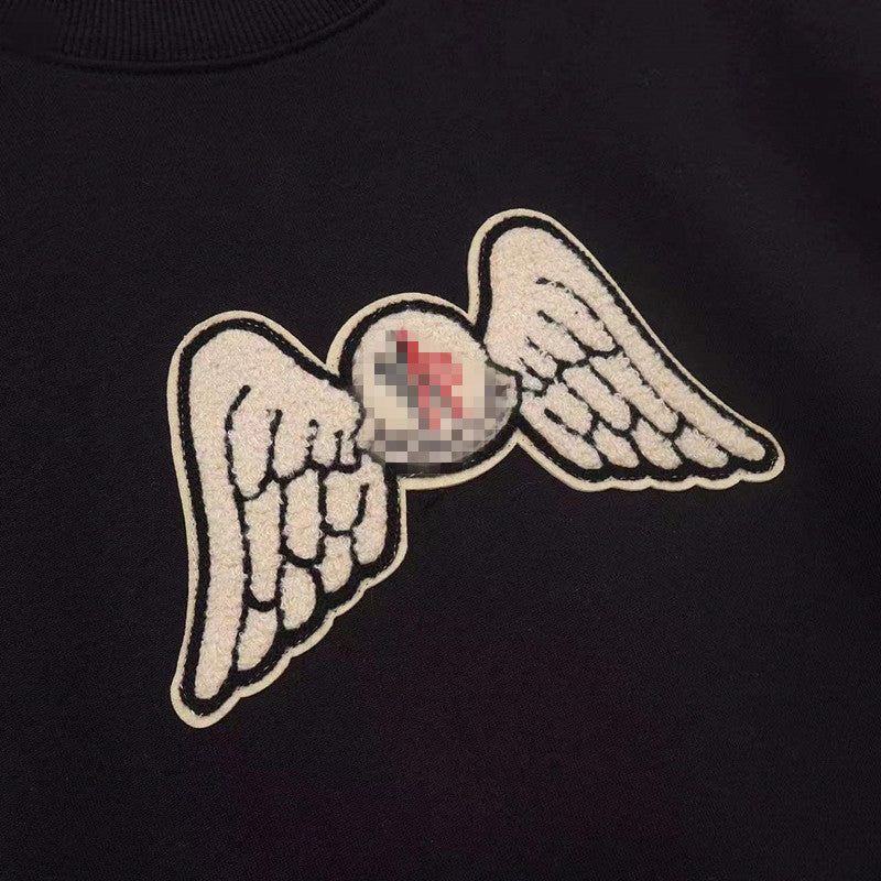 Palm Angle Sweatshirt Palm Angels Embroidered Crew Neck Long-Sleeved Sweater for Men and Women