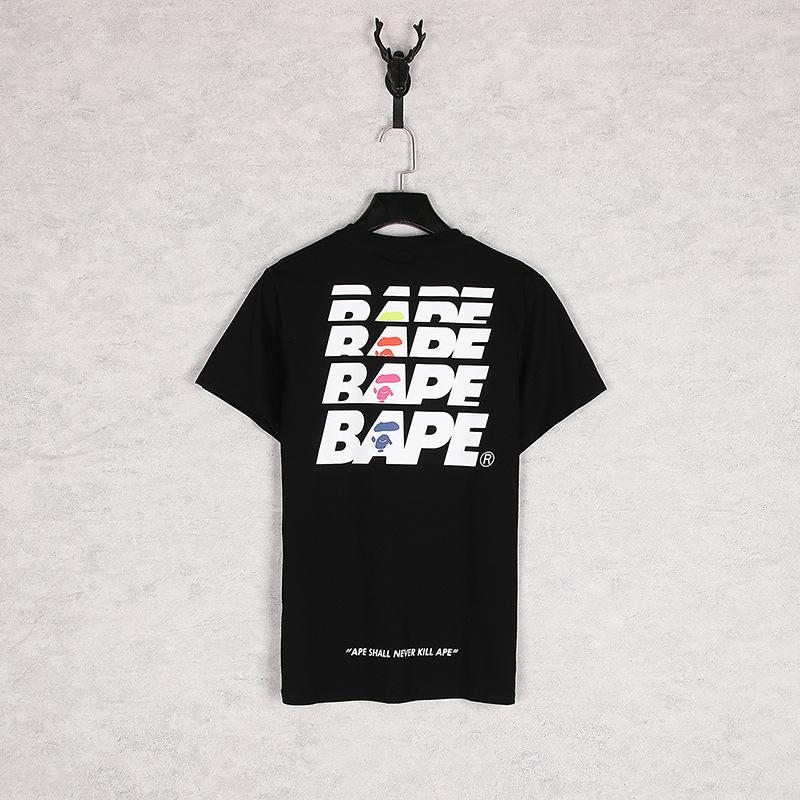 Bathing Ape T-Shirt Summer Letter Print Short-Sleeve T-shirt