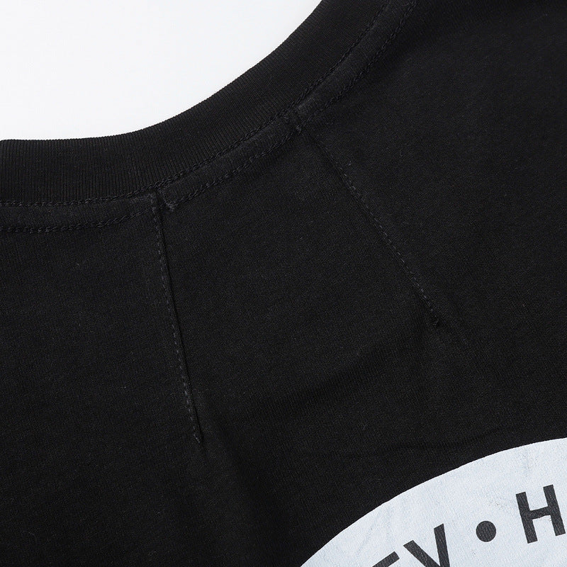 Rhude T-shirt Sunset Coconut Alphabet Print Short Sleeve T-shirt