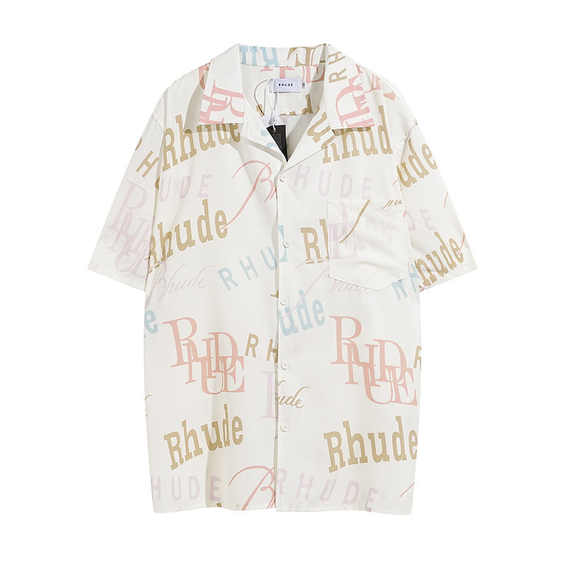 Rhude T-shirt Casual Short Sleeve Shirt