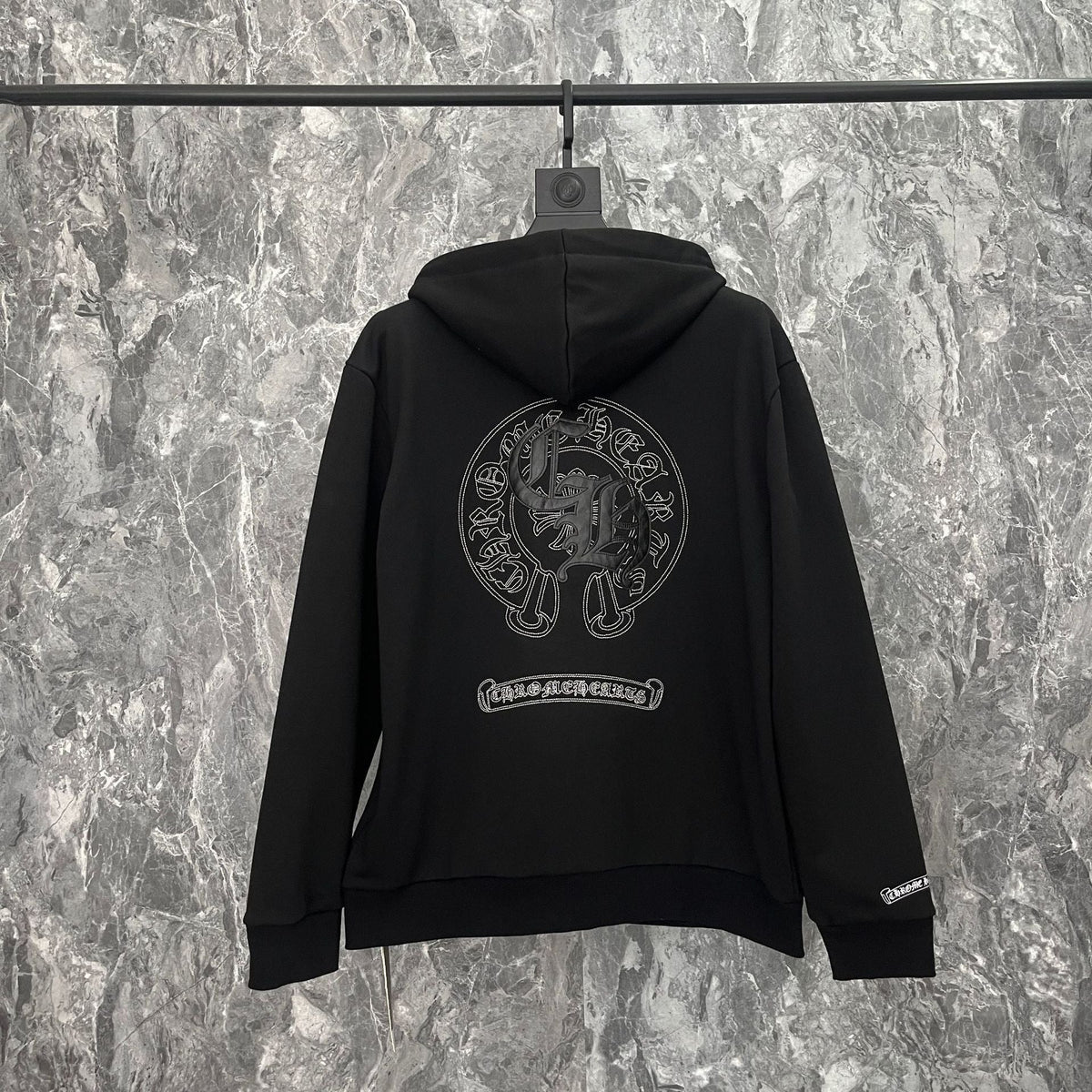 Chrome Heart Hoodie Chrome Hearts Embroidered hooded sweater hoodie