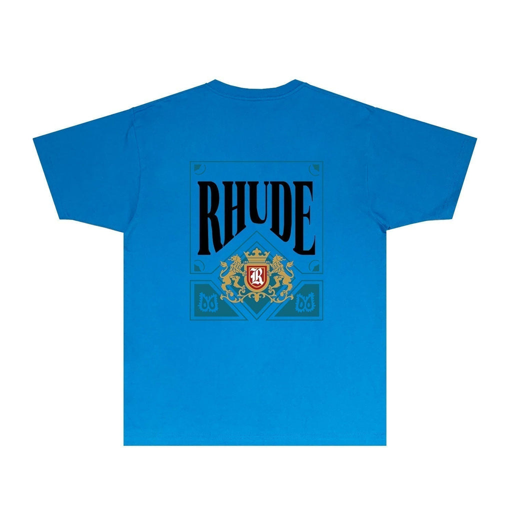 Rhude T-shirts Printed Trendy Pure Cotton
