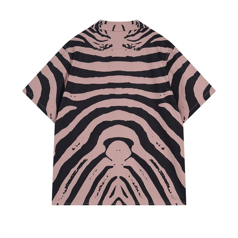 Rhude T-shirt Zebra Letter Embroidery Casual Short Sleeve Shirt, Shorts